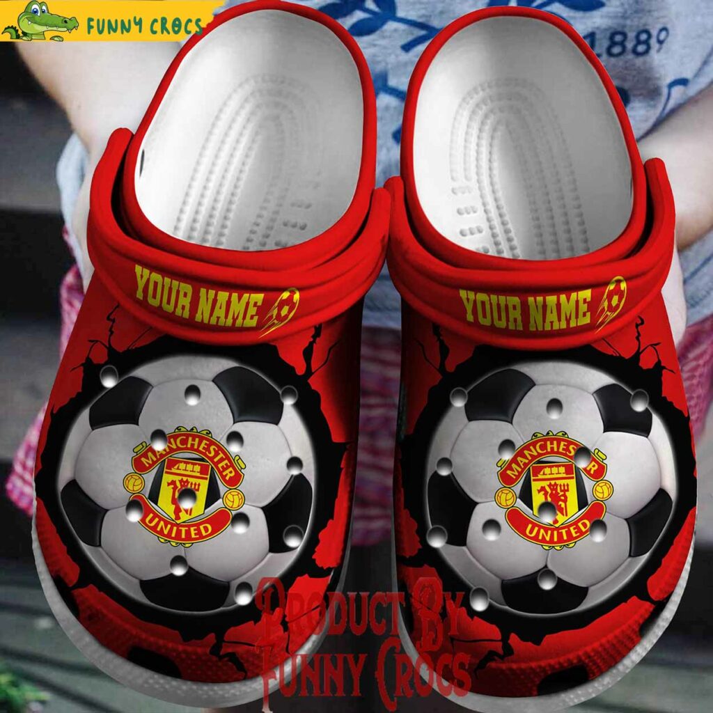 Custom Manchester United EPL Football Crocs Shoes For Fans