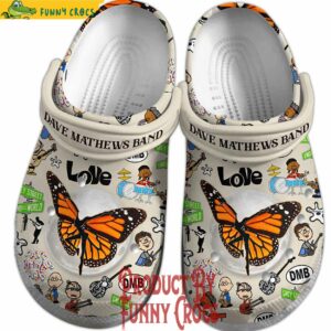 Dave Matthews Band Love Butterfly Crocs Style