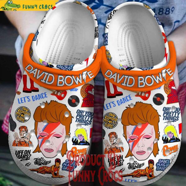 David Bowie Oh You Pretty Things Crocs Shoes