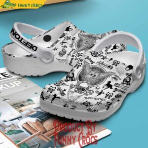 Deftones White Crocs Slippers 2