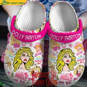 Dolly Parton Chasing Rainbows Crocs Shoes 1