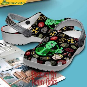 Fallout Nuka-Cola Black Crocs Shoes