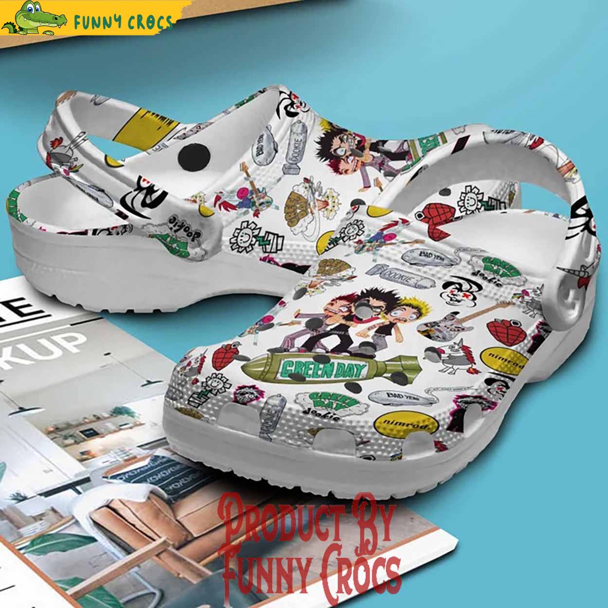Green Day Dookie Crocs Style