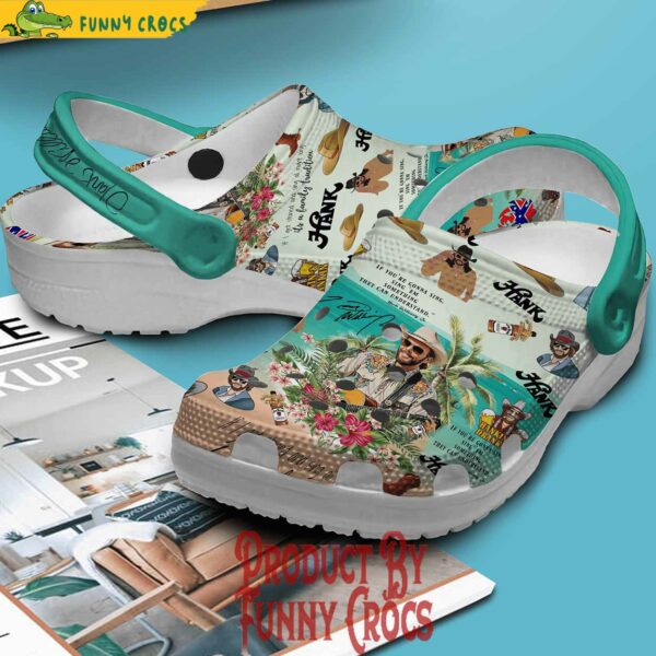 Hank Williams Jr Summer Hawaiian Crocs Style