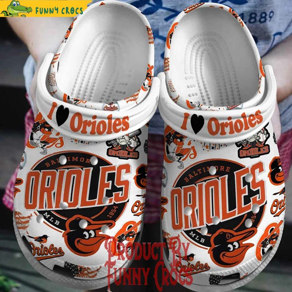 MLB I Love Baltimore Orioles Crocs Style