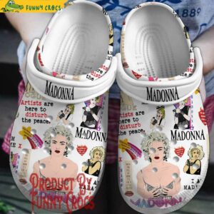 Madonna White Crocs Style 1
