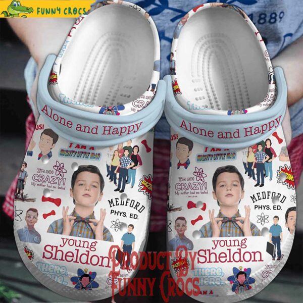 Movie Alone And Happy Young Sheldon Crocs Style