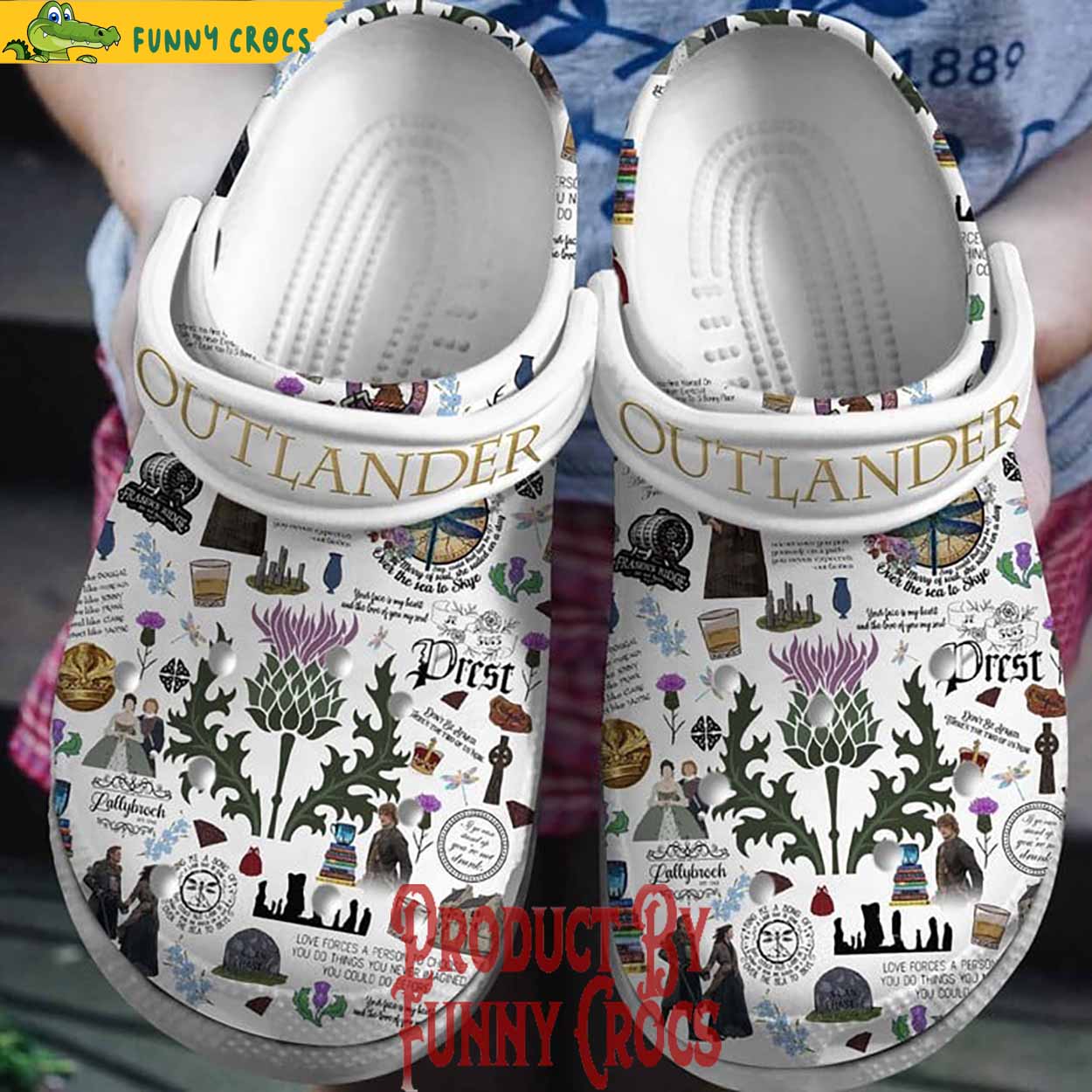 Movie Outlander Pattern Crocs Shoes
