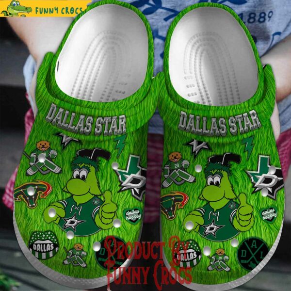 NHL Dallas Stars Green Monster Crocs Style