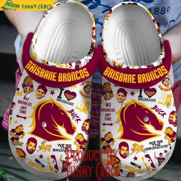 NRL Brisbane Broncos Crocs Style