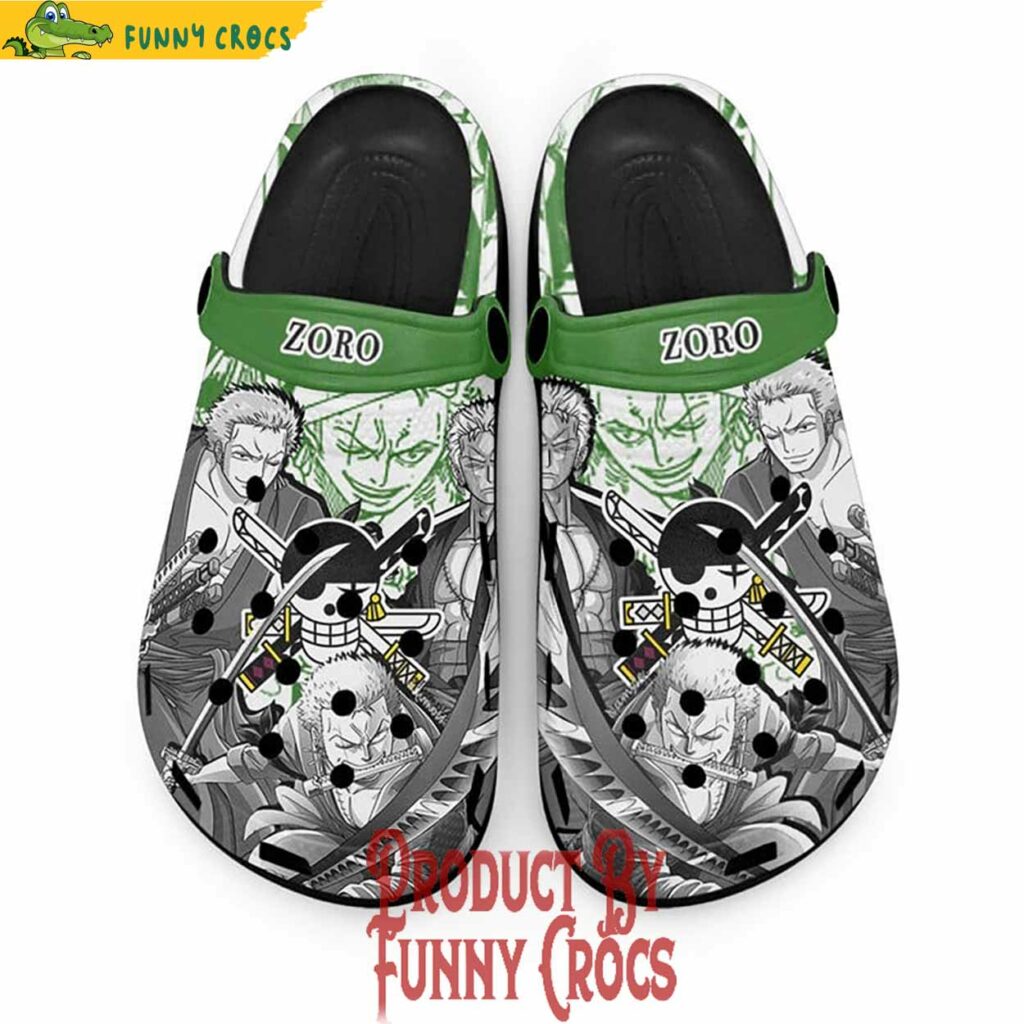 One Piece Roronoa Zoro Anime Crocs Style