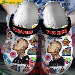Personalized Chris Brown Run It Crocs Shoes