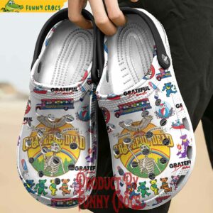 Personalized Grateful Dead Sunshine Daydream Crocs Slippers 3