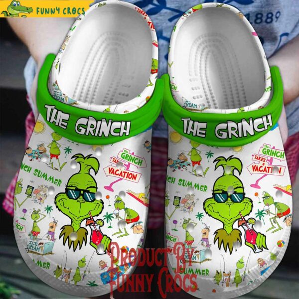 The Grinch Summer Grinch Freeze Dance Yoga Crocs Style