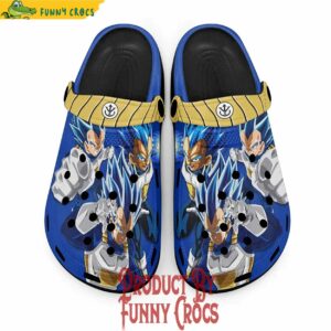 Vegeta Blue Crocs Pattern Shoes