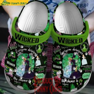 Wicked Defying Gravity Crocs Shoes 1