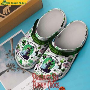 Wicked Defying Gravity White Crocs Shoes