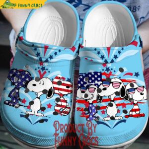 Snoopy Happy 4th Of July Crocs Style