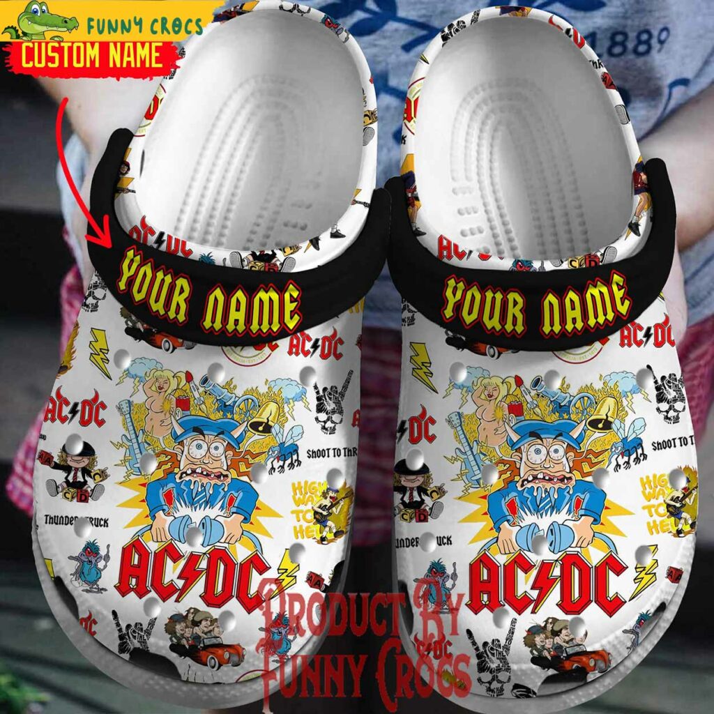 Custom ACDC Chibi Highway To Hell Crocs Style