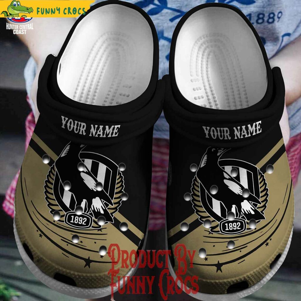 Custom AFL Collingwood Magpies Crocs Gift