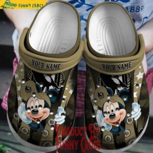 Custom AFL Collingwood Magpies Mickey Mouse Crocs Slippers