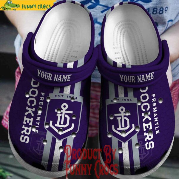 Custom AFL Fremantle Dockers Crocs Slippers