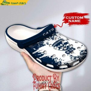 Custom AFL Geelong Cats Crocs Crocband 3