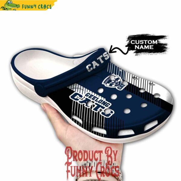 Custom AFL Geelong Cats Crocs Style