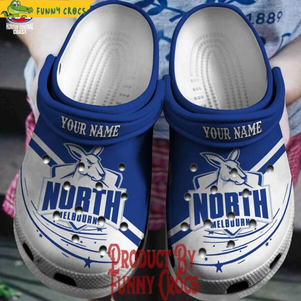 Custom AFL North Melbourne Crocs Slippers