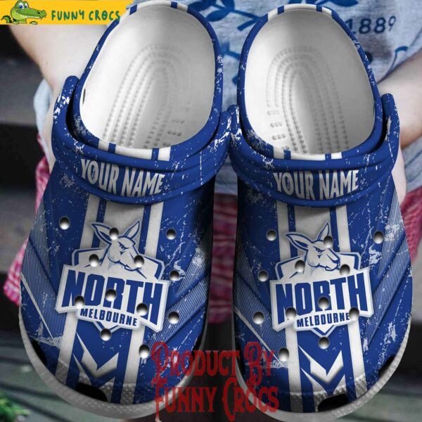 Custom AFL North Melbourne Crocs Style