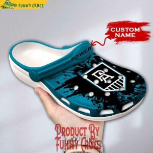 Custom AFL Port Adelaide Crocs 3