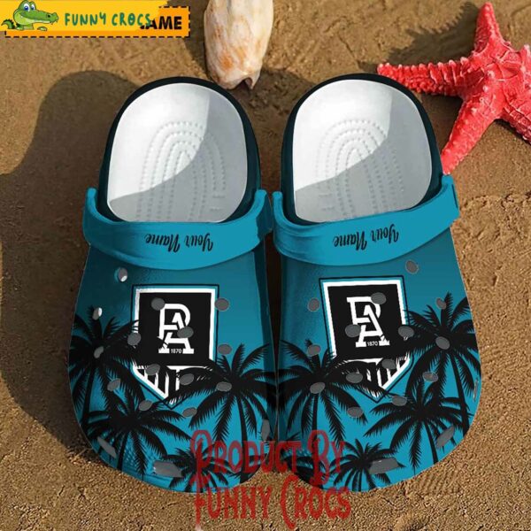 Custom AFL Port Adelaide Sport Crocs Slippers