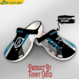 Custom AFL Port Adelaide Crocs Style 3