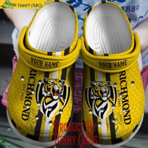 Custom AFL Richmond Tigers EST 1985 Crocs Shoes