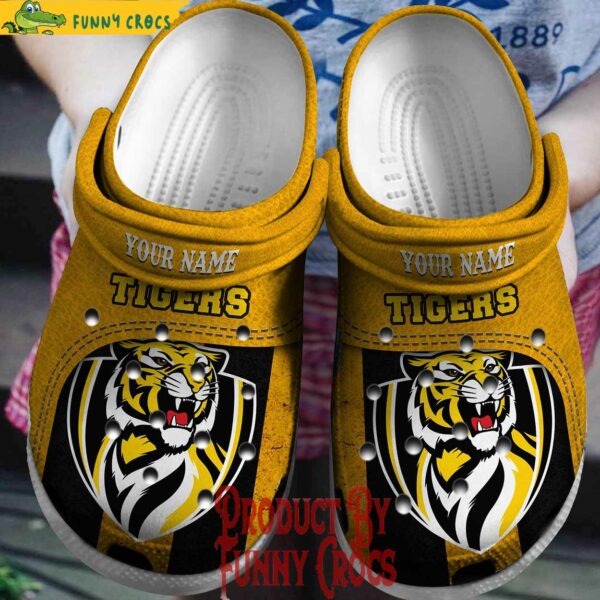 Custom AFL Richmond Tigers Orange Crocs Style