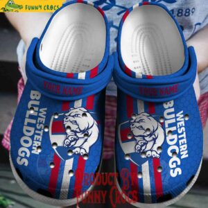 Custom AFL Western Bulldogs Crocs Shoes