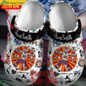 Custom Aerosmith Rock In A Hard Place Crocs Style 4