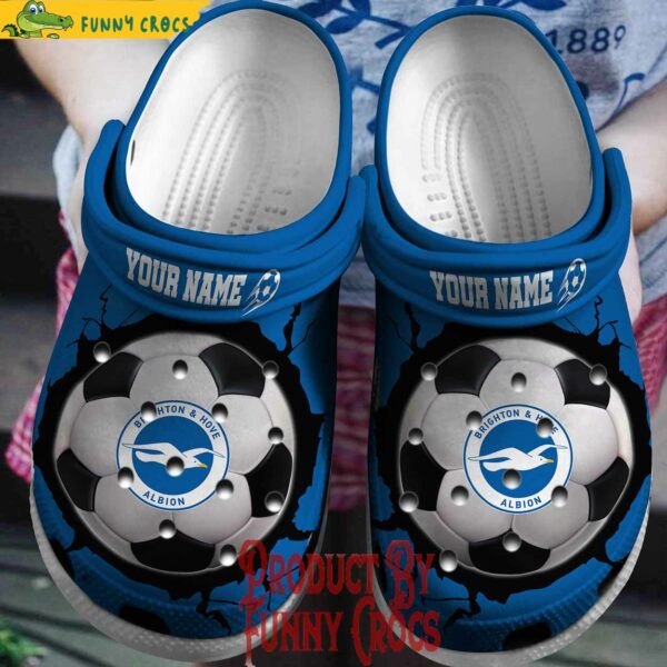 Custom EPL Brighton & Hove Albion Soccer Crocs Shoes