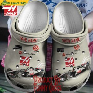 Custom F1 Haas Crocs Shoes