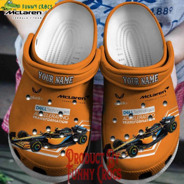 Custom F1 McLaren Crocs Shoes