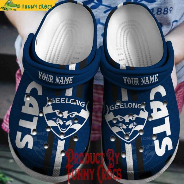 Custom Geelong Cats Crocs Shoes