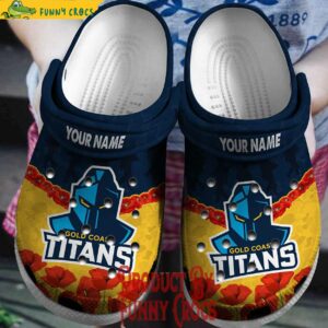 Custom Gold Coast Titans Crocs Slippers Gifts