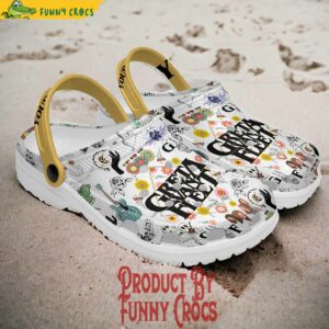 Custom Greta Van Fleet Flowers Crocs Slippers 3