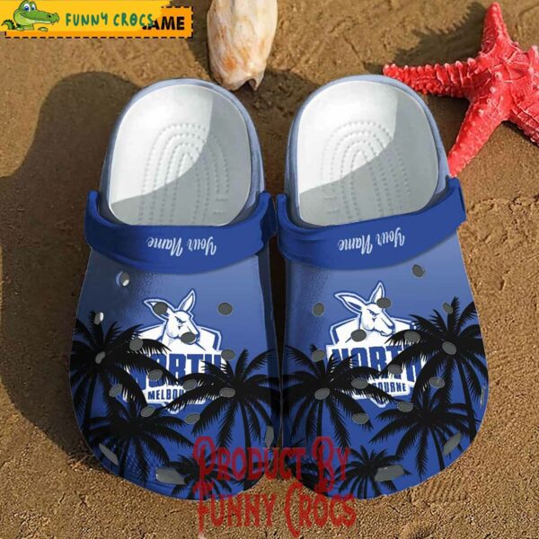 Custom Kangaroos AFL North Melbourne Crocs Shoes