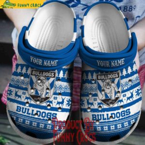 Custom NRL Canterbury Bankstown Bulldogs Christmas Crocs Shoes