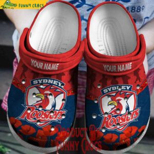 Custom NRL Logo Sydney Roosters Crocs Shoes