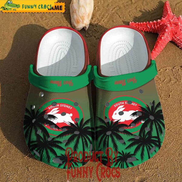 Custom South Sydney Rabbitohs Tropical Crocs Style