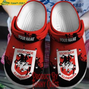 Custom St. George Illawarra Dragons NRL Sport Crocs Style