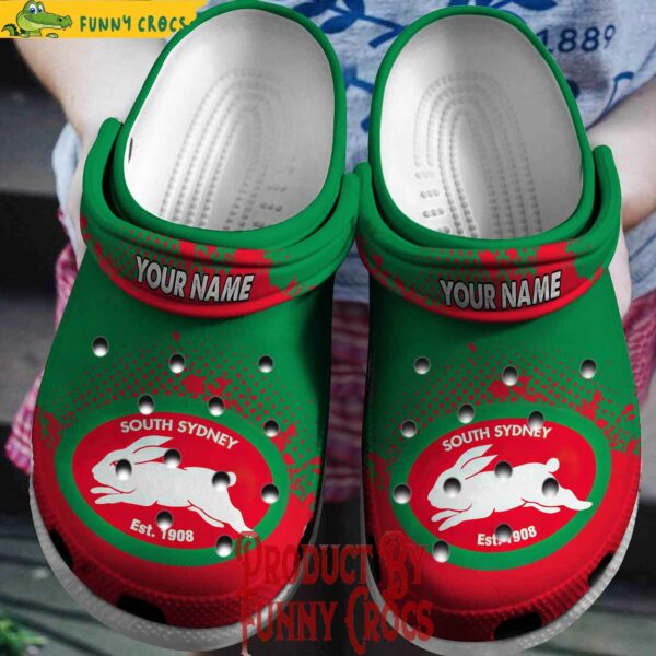 Custom Team South Sydney Rabbitohs NRL Crocs Shoes