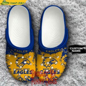 Custom West Coast Eagles Crocs Style 1